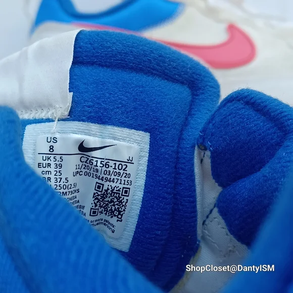 Nike Women's Sneakers With Pink with Blue Accents - Picture 7 of 16